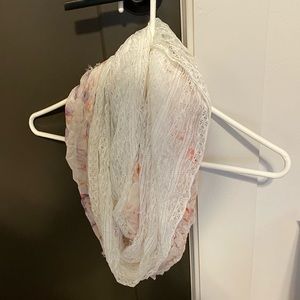 Maurices Infinity Scarf - Floral and Lace